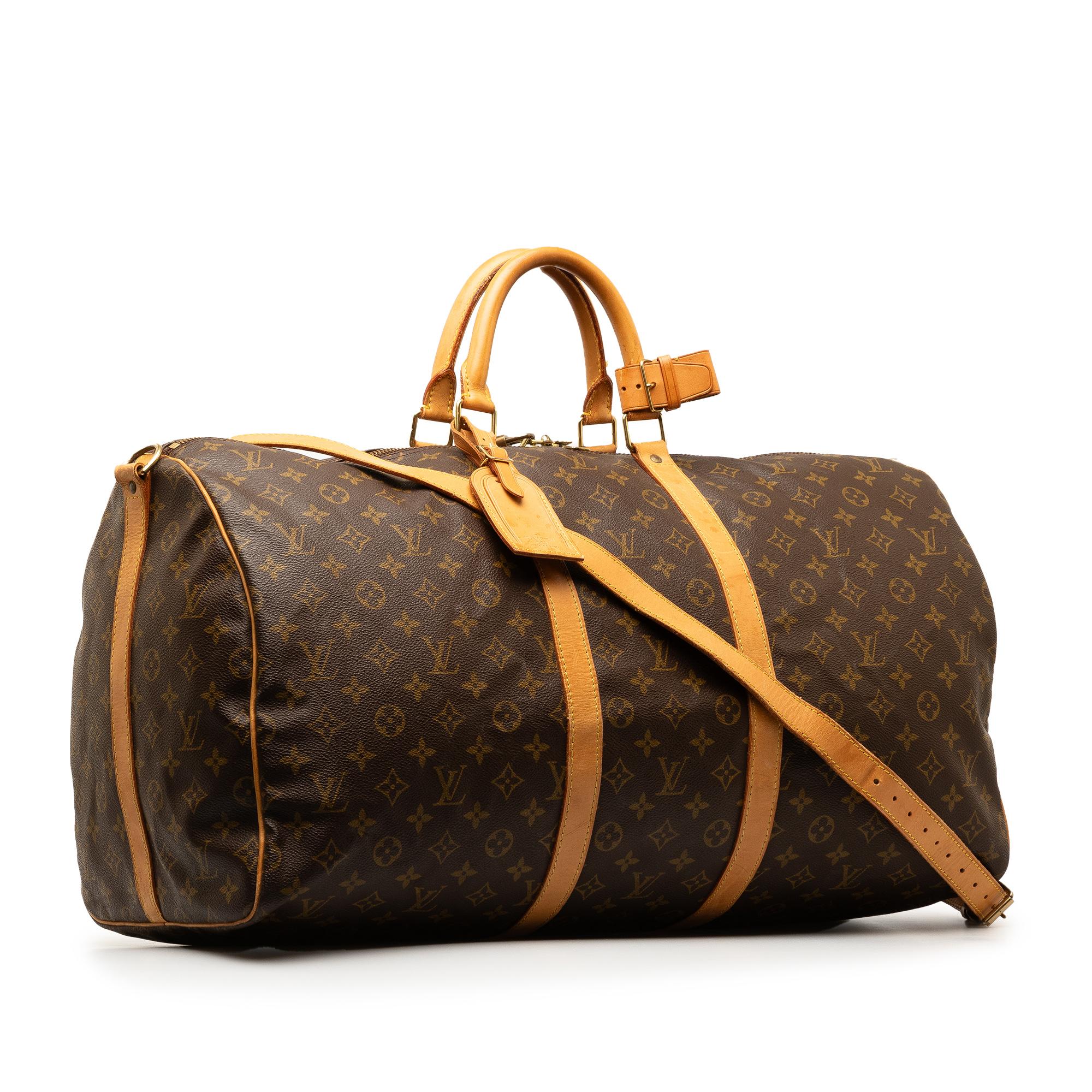 Louis Vuitton Monogram Keepall Bandouliere 55 (SHG-iT9064)