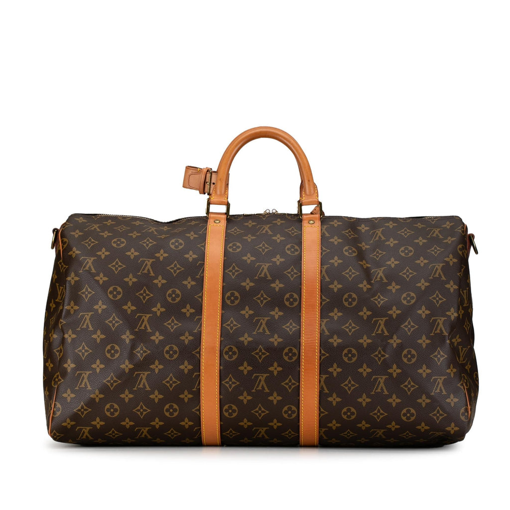 Louis Vuitton Monogram Keepall Bandouliere 55 (SHG-QzZsJf)