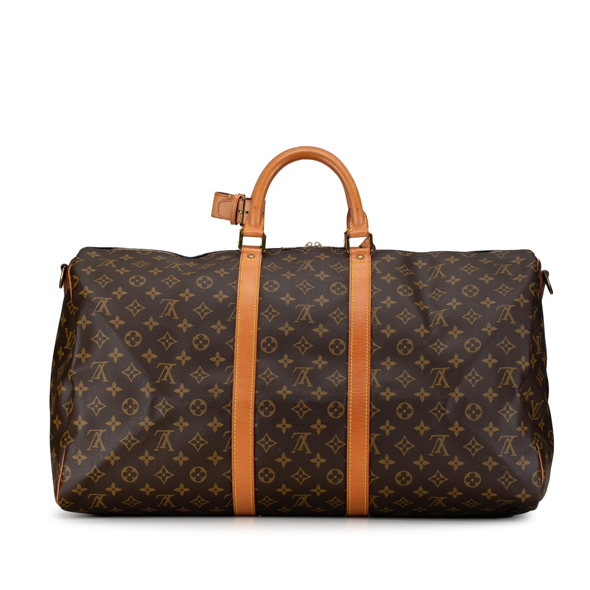 Louis Vuitton Monogram Keepall Bandouliere 55 (SHG-QzZsJf)