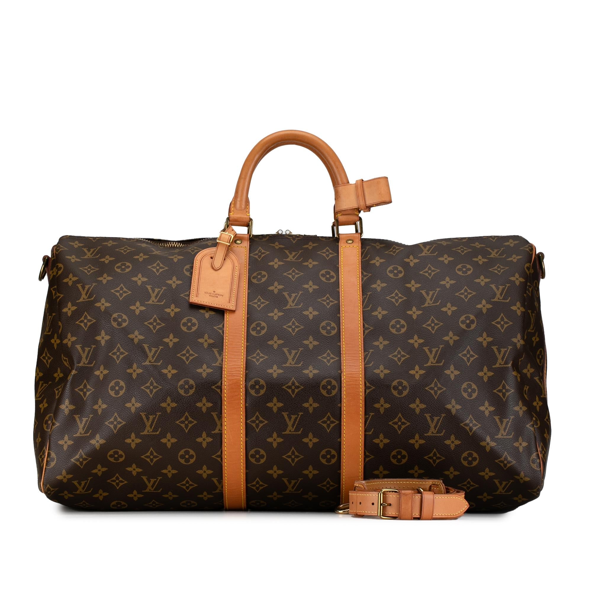 Louis Vuitton Monogram Keepall Bandouliere 55 (SHG-QzZsJf)