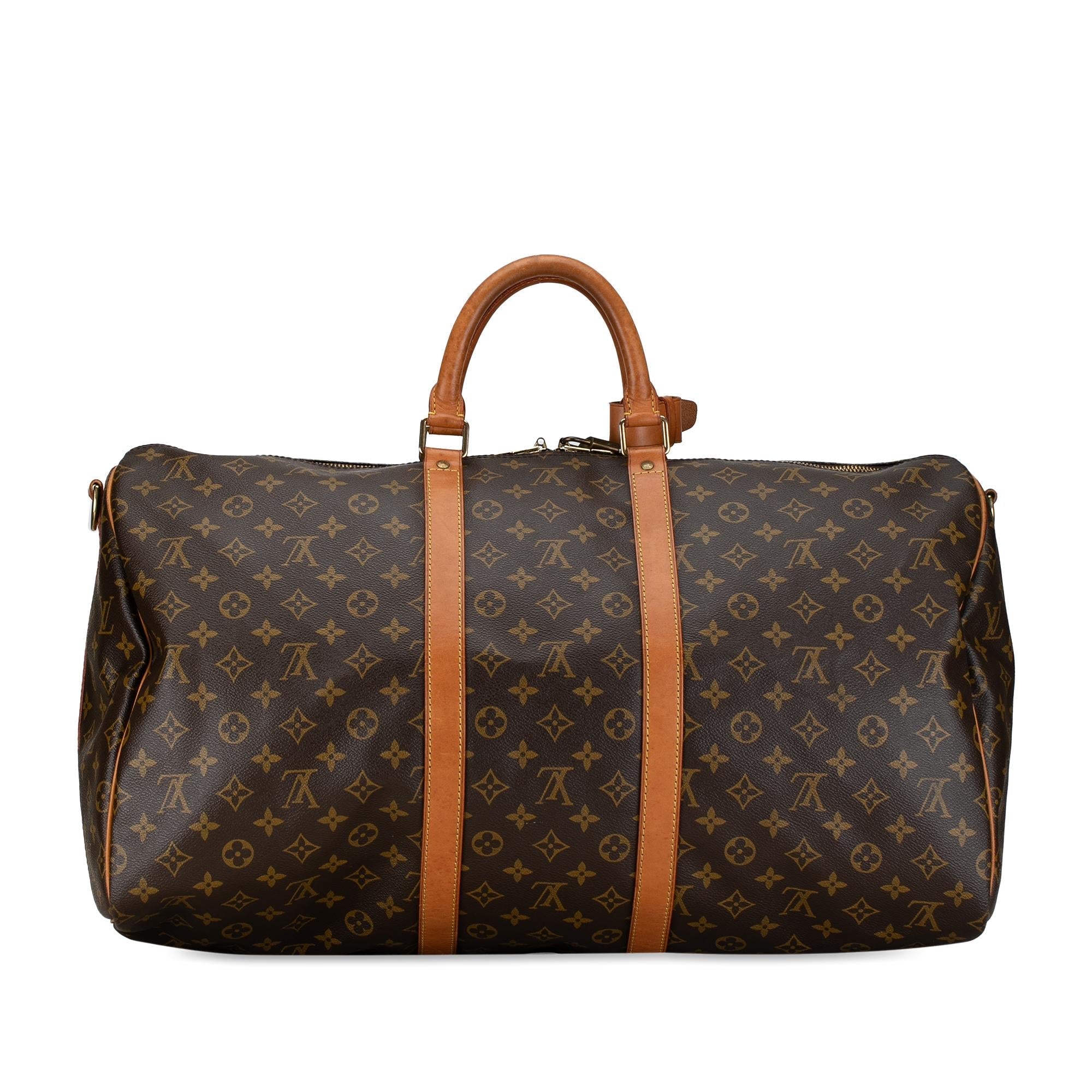 Louis Vuitton Monogram Keepall Bandouliere 55 (SHG-ZCRlnV)
