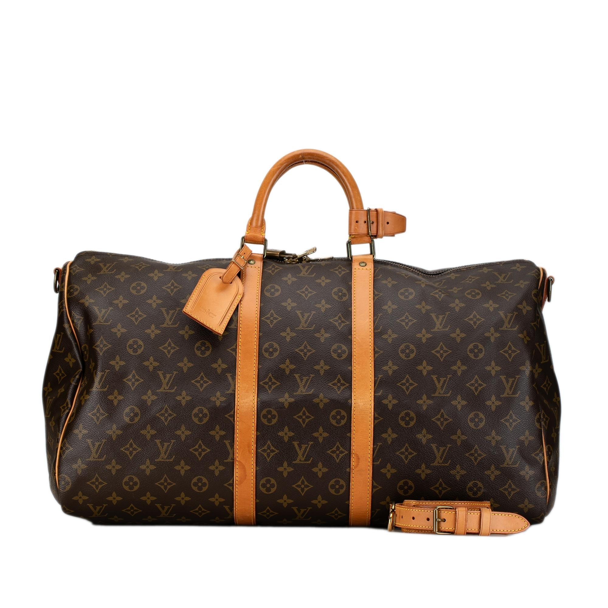 Louis Vuitton Monogram Keepall Bandouliere 55 (SHG-MIMqOD)