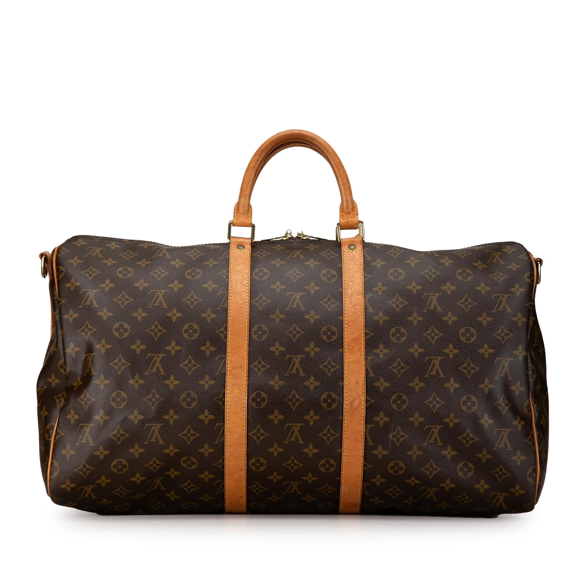 Louis Vuitton Monogram Keepall Bandouliere 55 (SHG-DdAW8P)