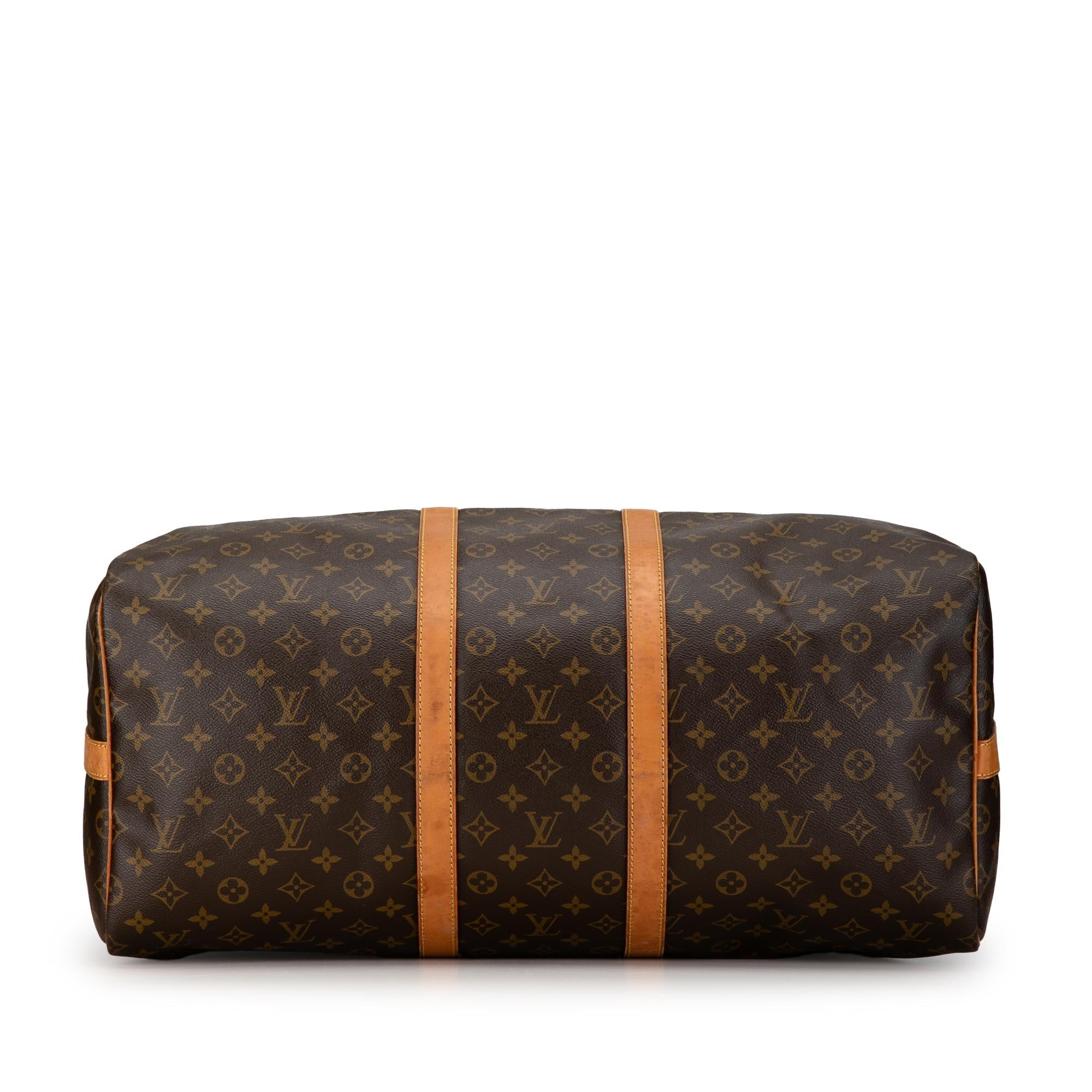 Louis Vuitton Monogram Keepall Bandouliere 55 (SHG-DdAW8P)