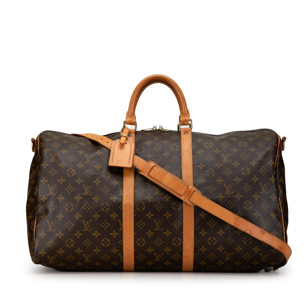 Louis Vuitton Monogram Keepall Bandouliere 55 (SHG-DdAW8P)