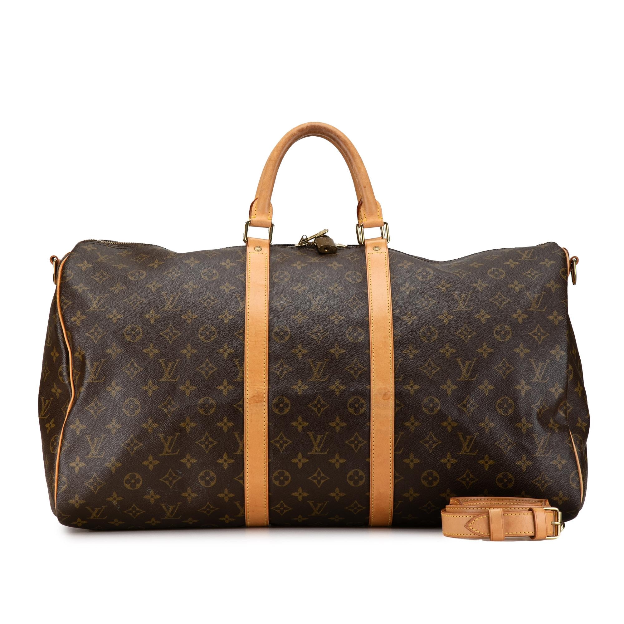Louis Vuitton Monogram Keepall Bandouliere 55 (SHG-0A3Jq6)