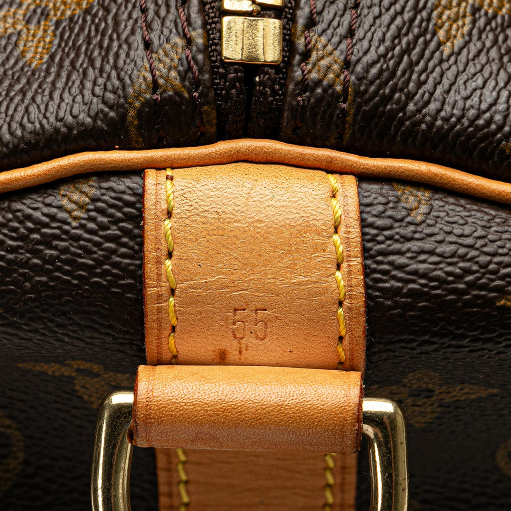 Louis Vuitton Monogram Keepall Bandouliere 55 (SHG-doDQIR)