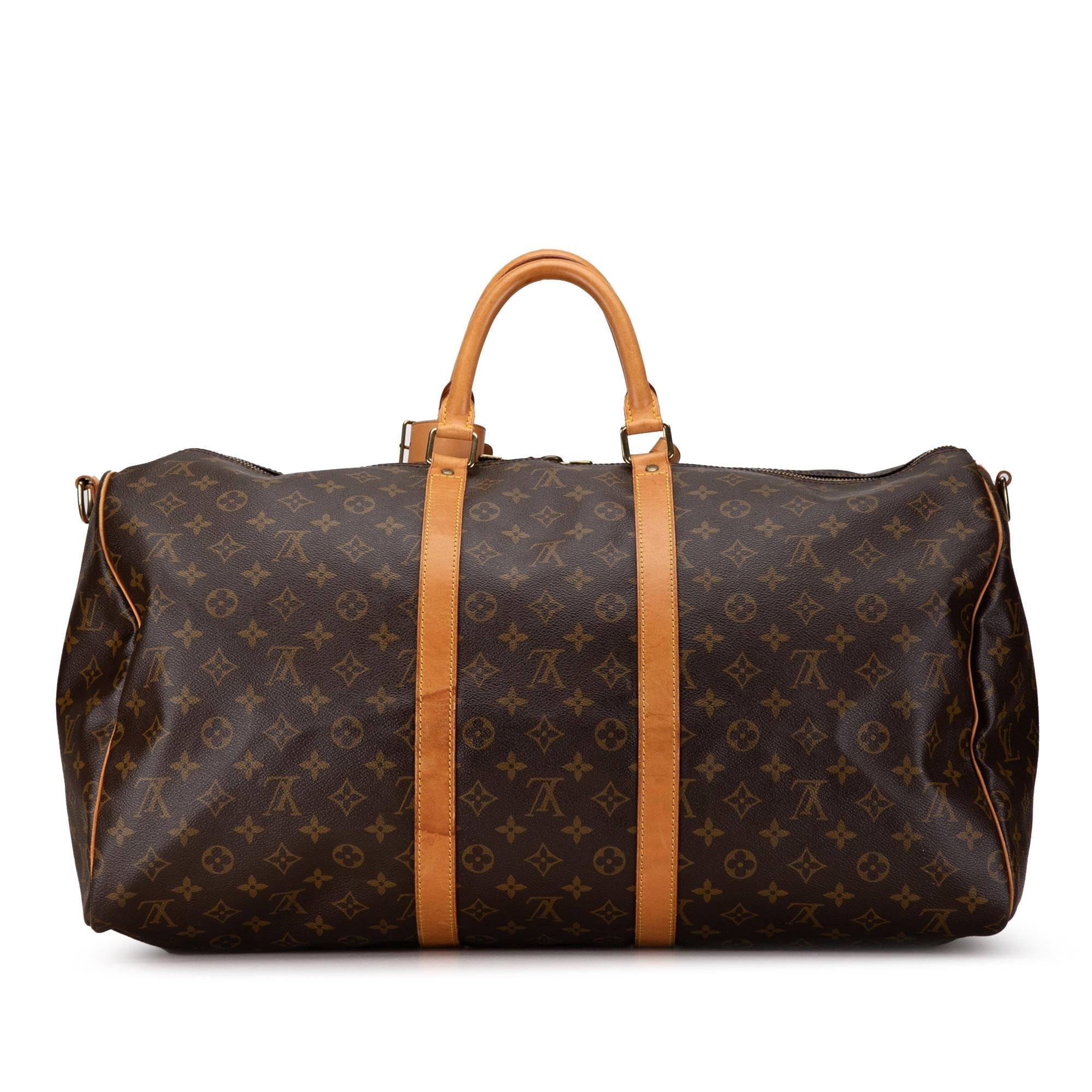 Louis Vuitton Monogram Keepall Bandouliere 55 (SHG-hgNPqQ)