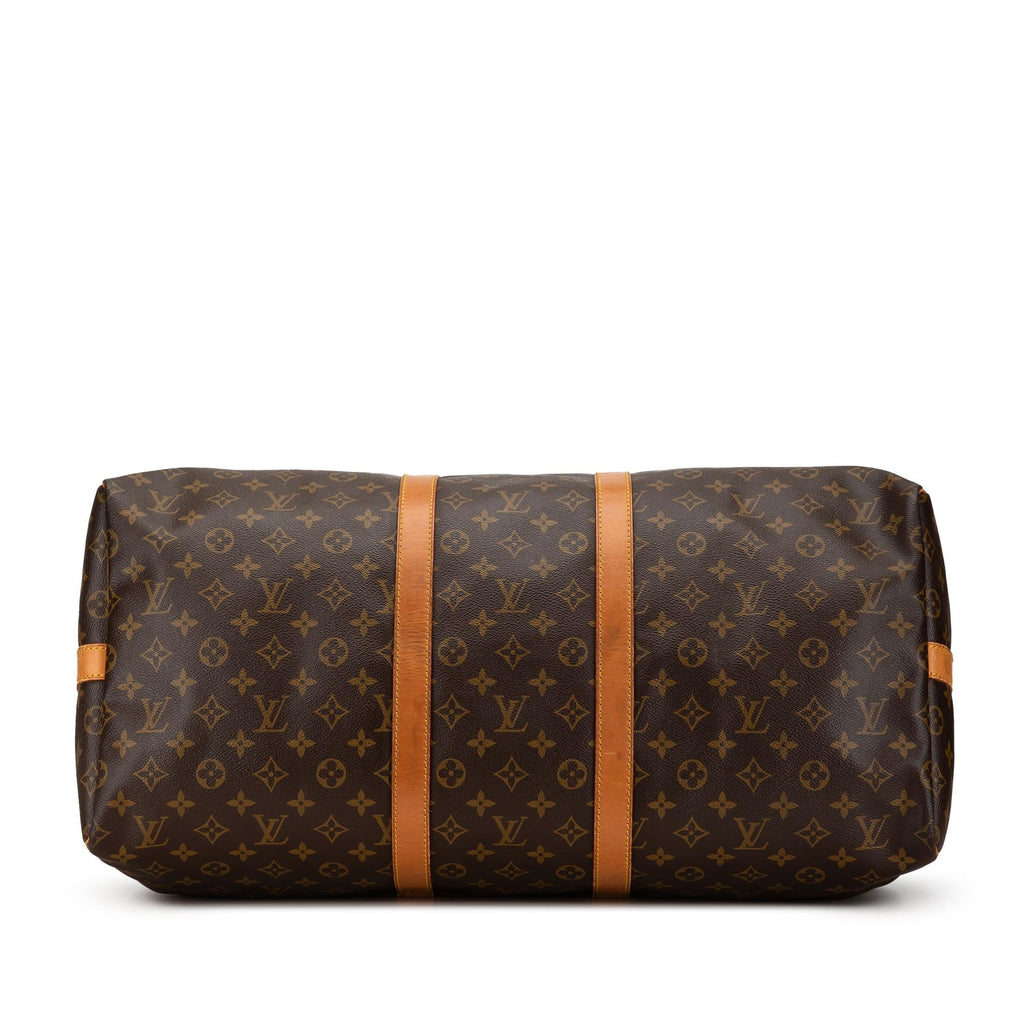 Louis Vuitton Monogram Keepall Bandouliere 55 (SHG-akUzro)