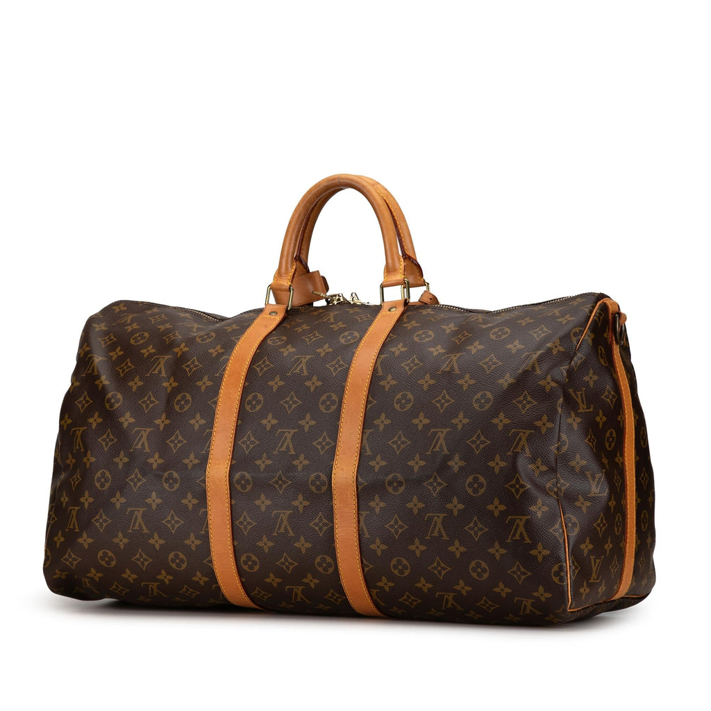 Louis Vuitton Monogram Keepall Bandouliere 55 (SHG-akUzro)
