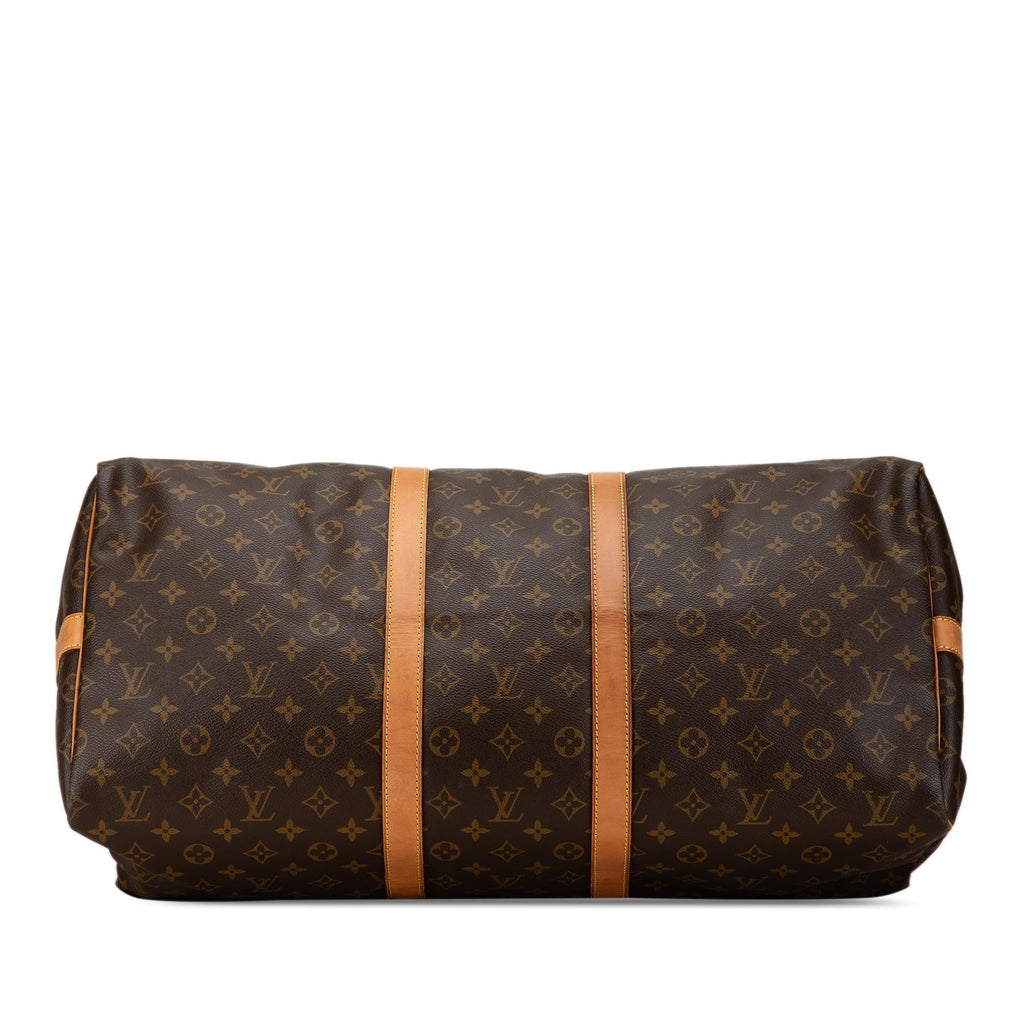 Louis Vuitton Monogram Keepall Bandouliere 55 (SHG-zwa11s)