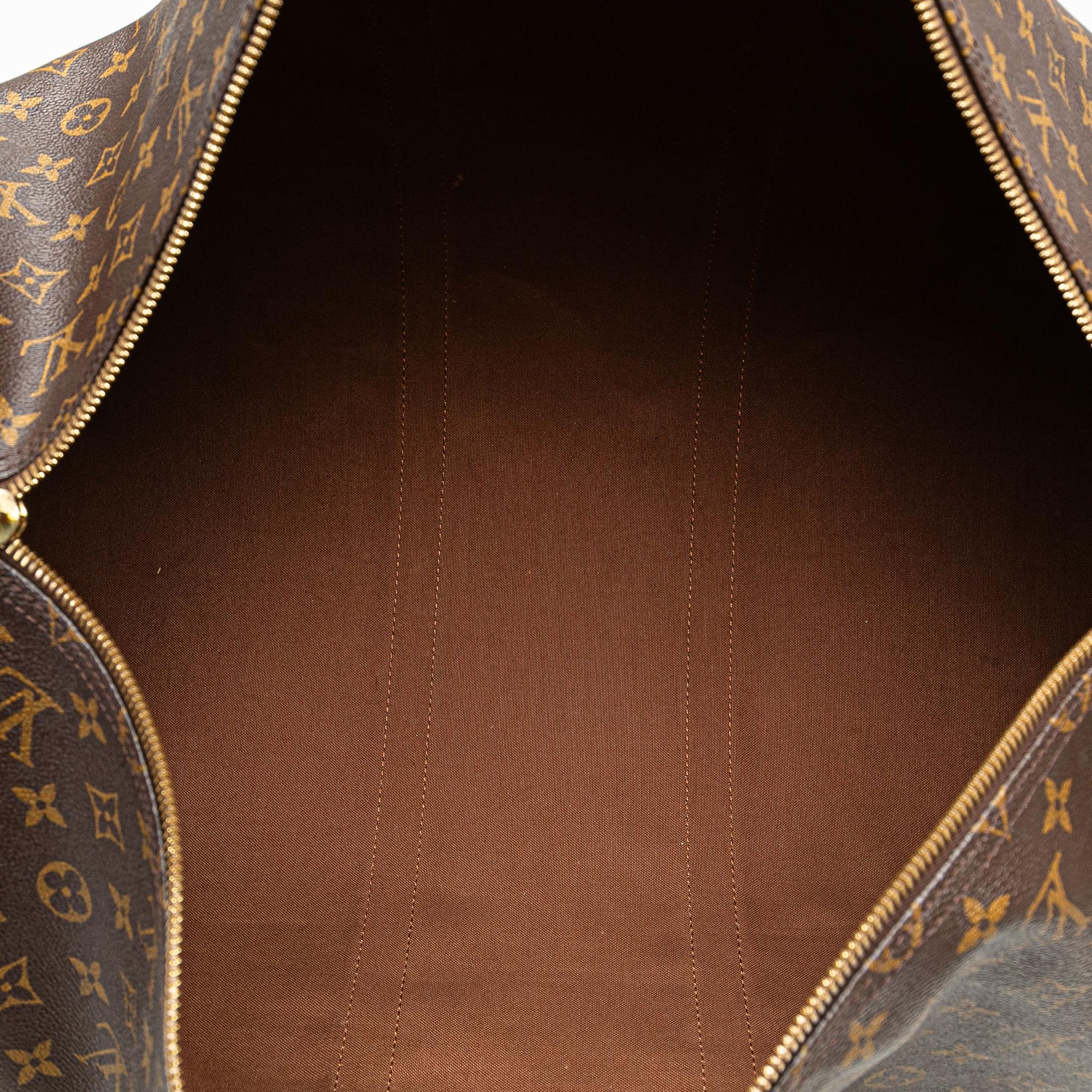 Louis Vuitton Monogram Keepall Bandouliere 55 (SHG-6equIM)