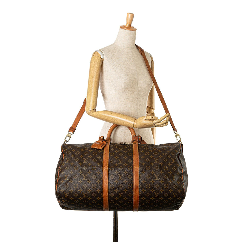 Louis Vuitton Monogram Keepall Bandouliere 55 (SHG-EvL2Ux)