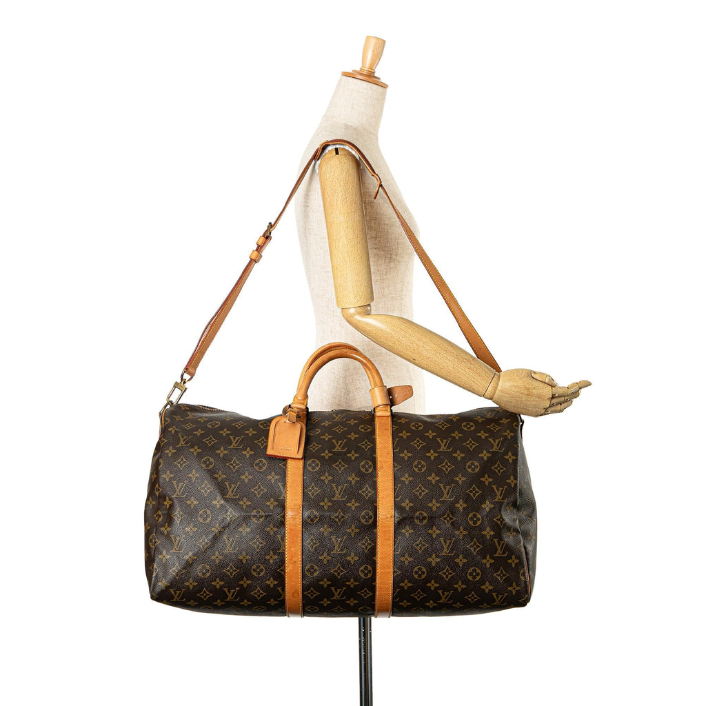Louis Vuitton Monogram Keepall Bandouliere 55 (SHG-0NYOxa)