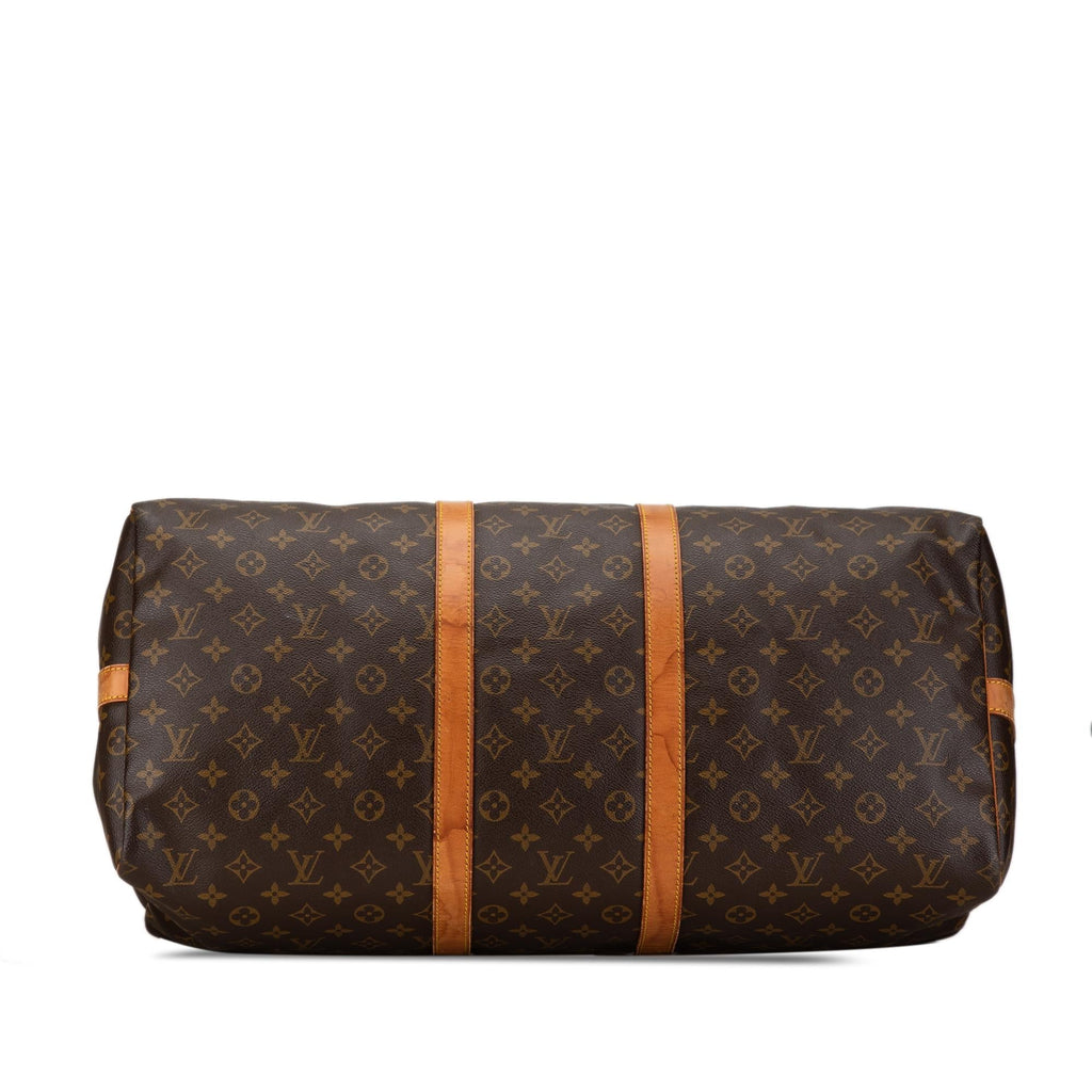 Louis Vuitton Monogram Keepall Bandouliere 55 (SHG-maXe0N)