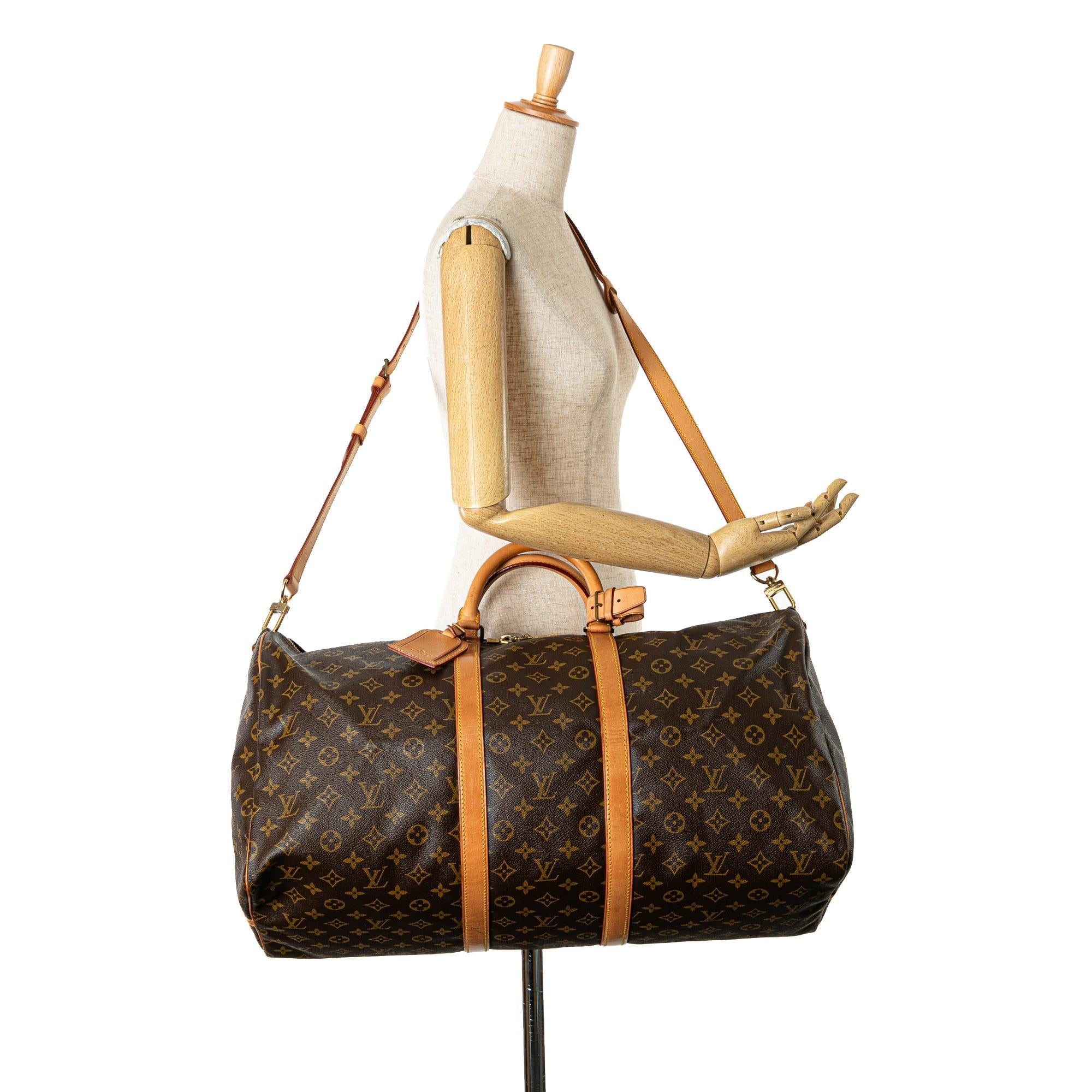 Louis Vuitton Monogram Keepall Bandouliere 55 (SHG-JlqJod)
