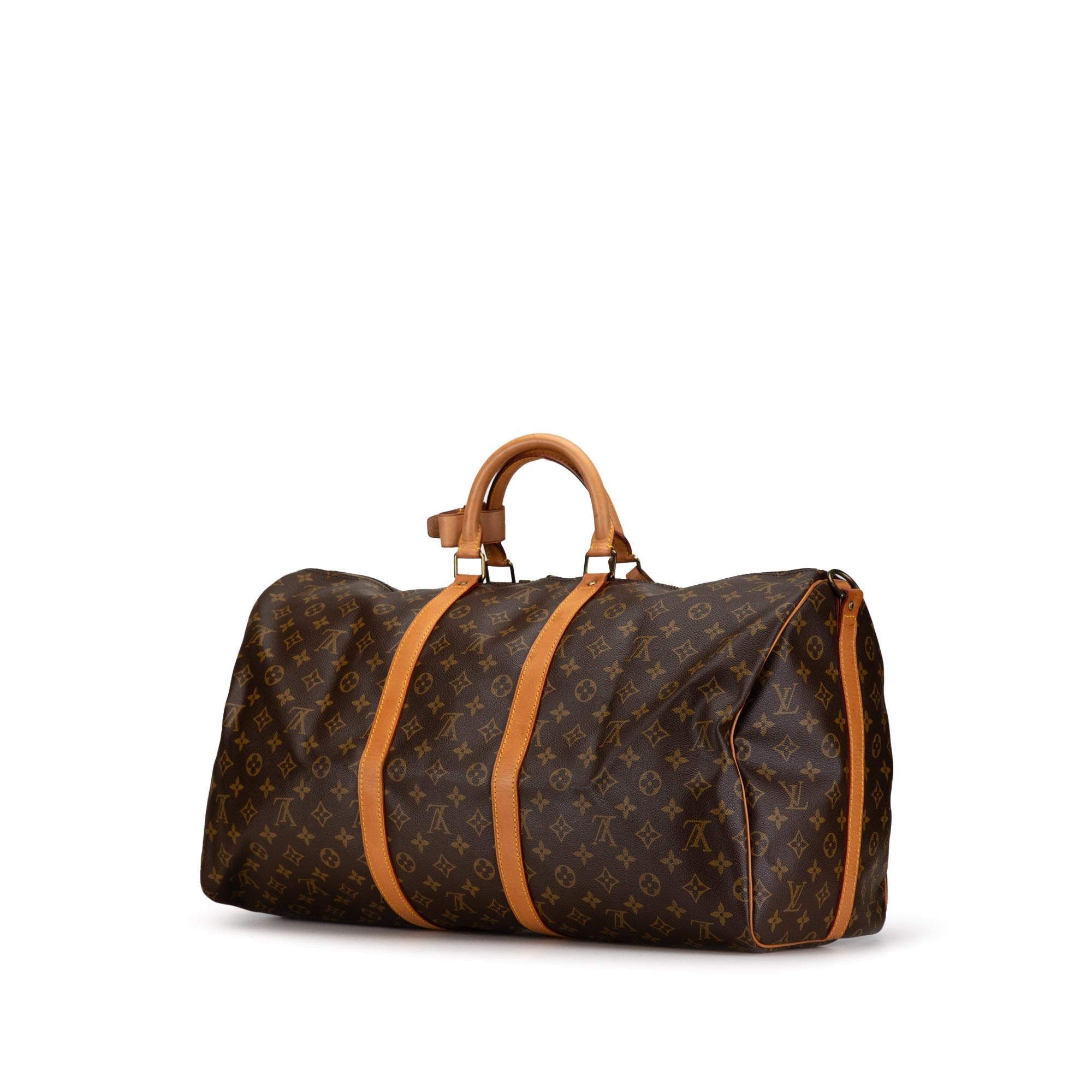 Louis Vuitton Monogram Keepall Bandouliere 55 (SHG-JlqJod)
