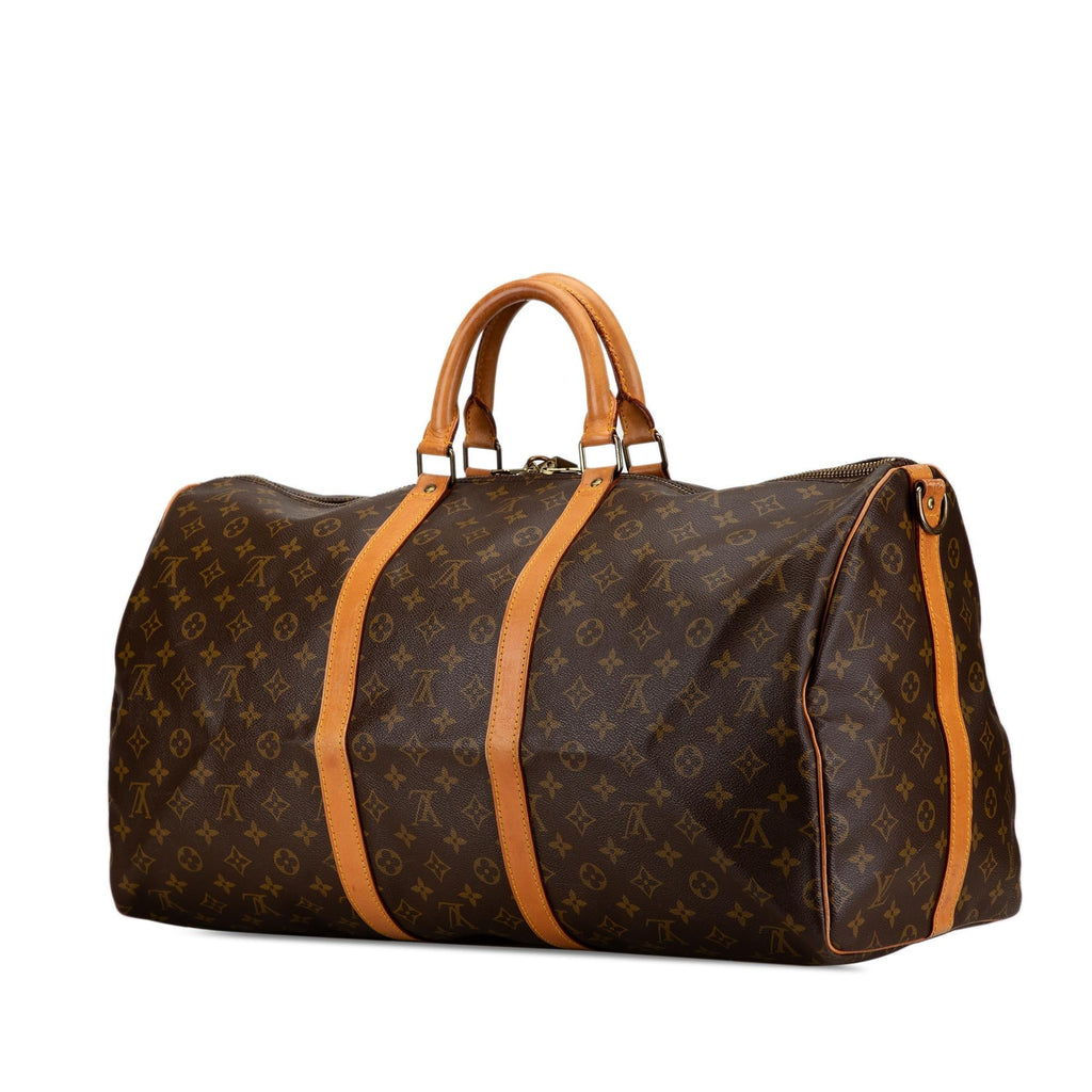 Louis Vuitton Monogram Keepall Bandouliere 55 (SHG-ntRdih)