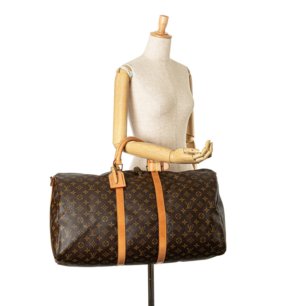 Louis Vuitton Monogram Keepall Bandouliere 55 (SHG-ruiWPj)