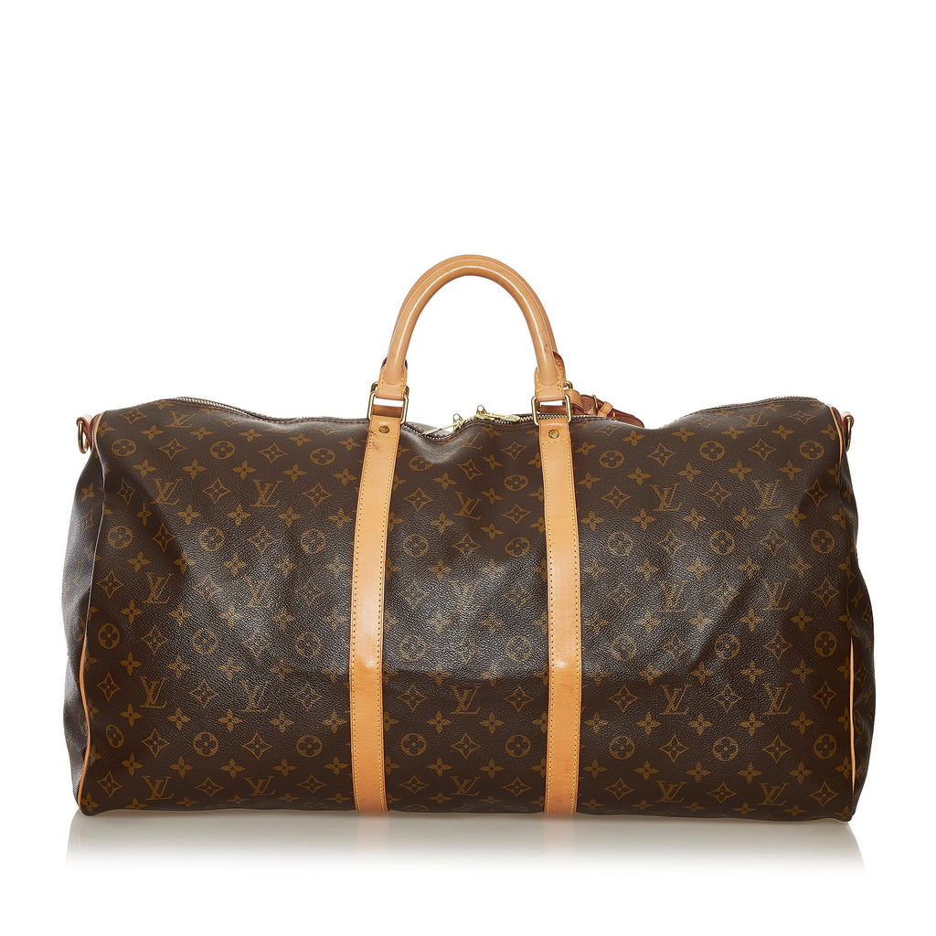 Louis Vuitton Monogram Keepall Bandouliere 60 (SHG-34520)