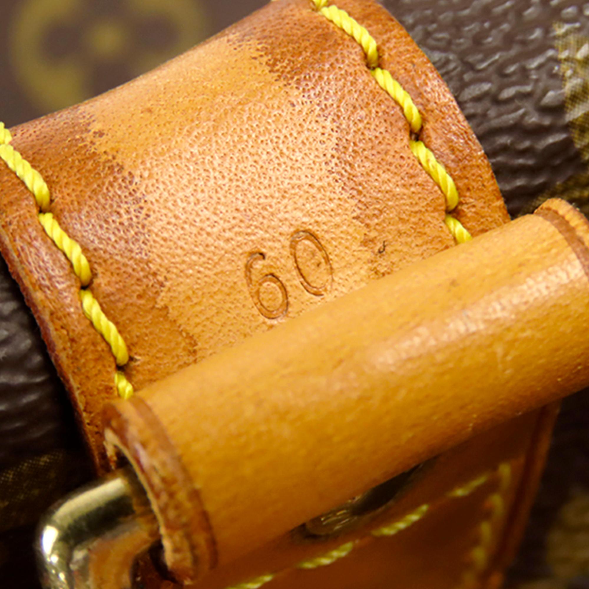 Louis Vuitton Monogram Keepall Bandouliere 60 (SHG-35369)