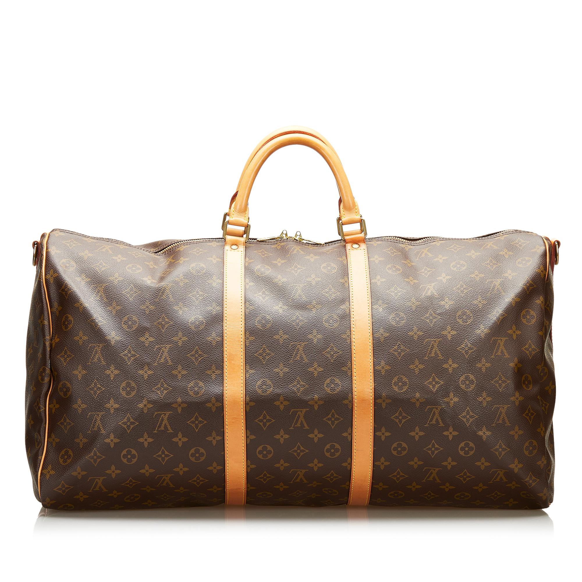 Louis Vuitton Monogram Keepall Bandouliere 60 (SHG-35992)