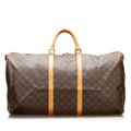 Louis Vuitton Monogram Keepall Bandouliere 60 (SHG-35992)