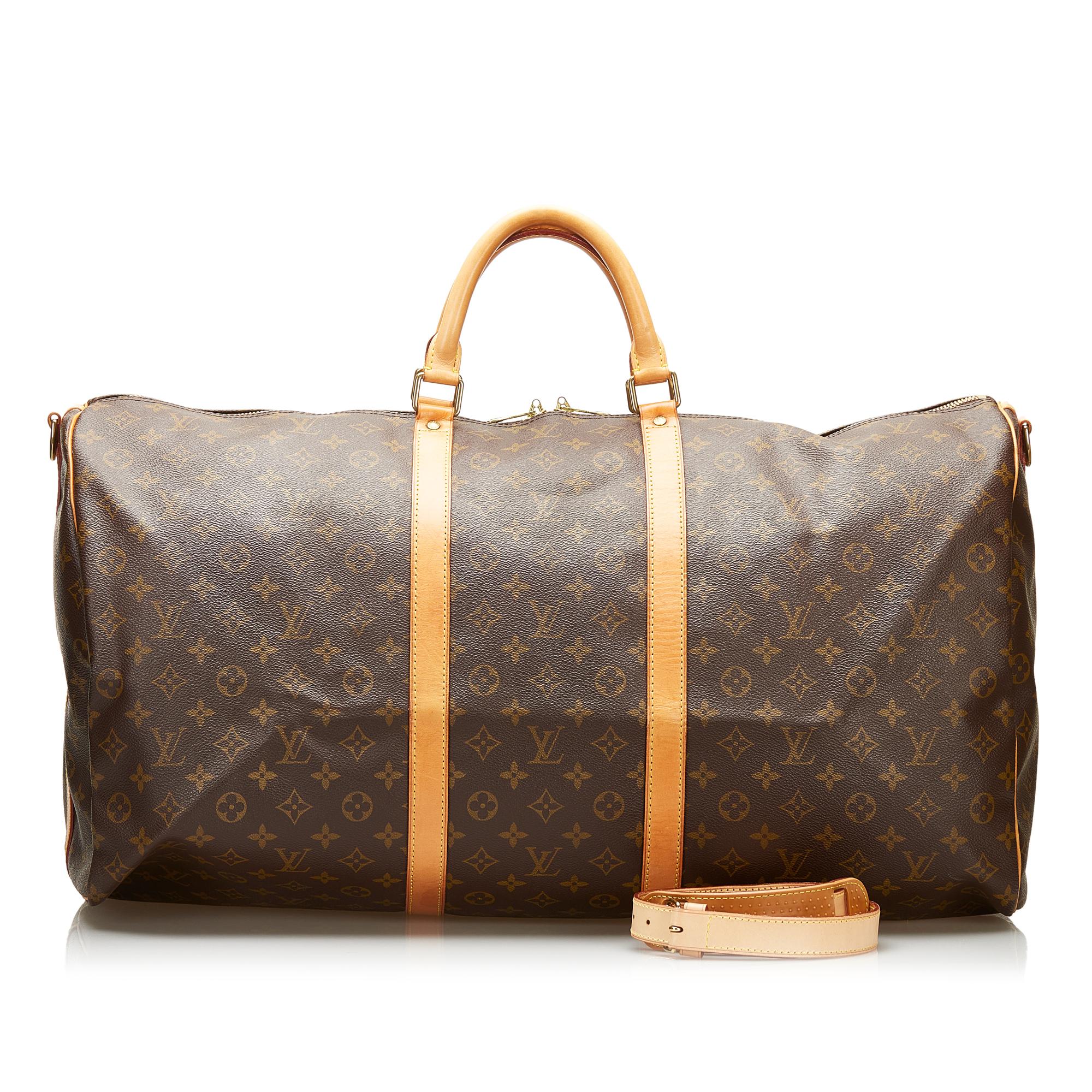 Louis Vuitton Monogram Keepall Bandouliere 60 (SHG-35992)