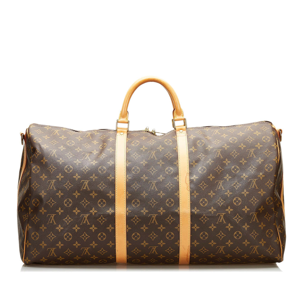 Louis Vuitton Monogram Keepall Bandouliere 60 (SHG-35997)