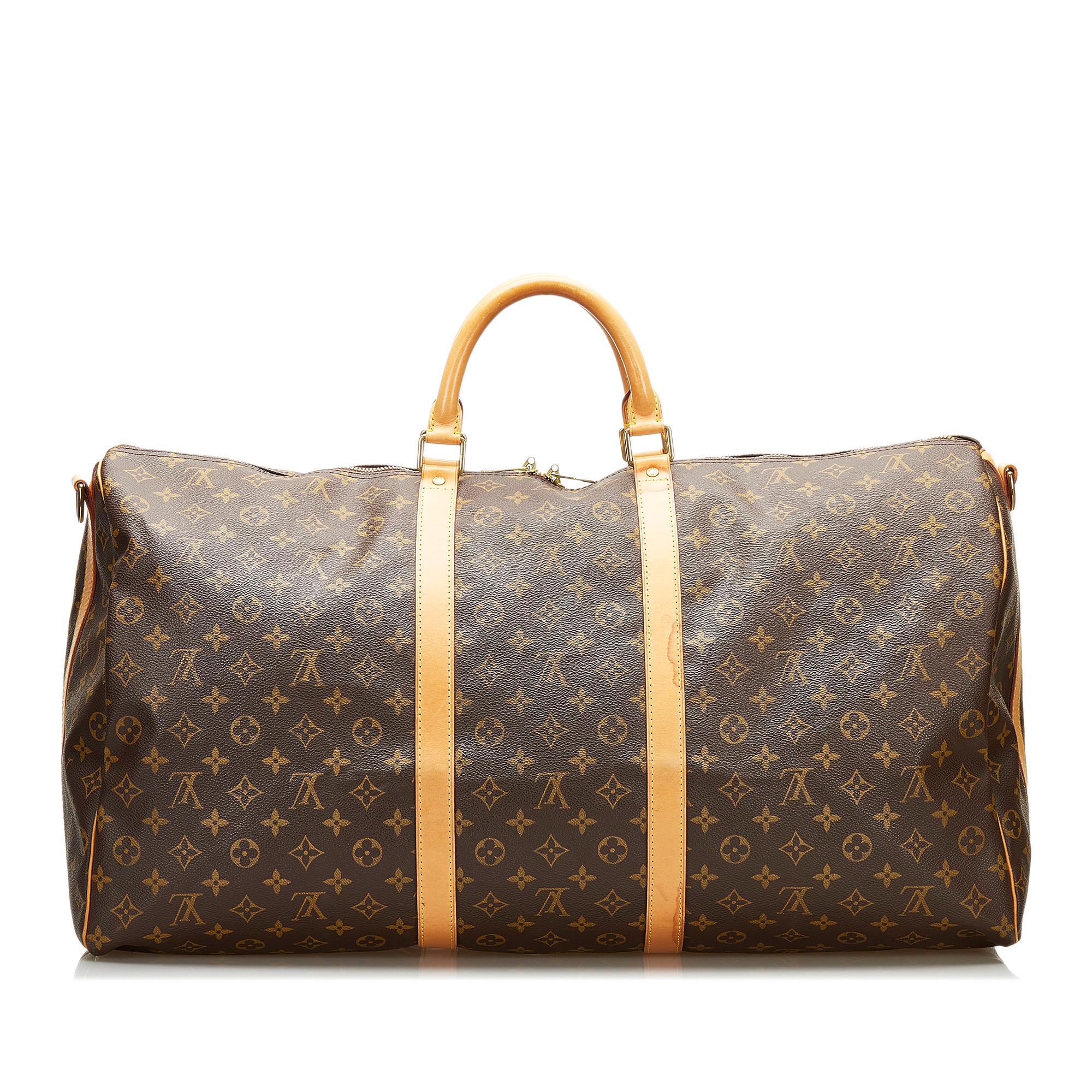 Louis Vuitton Monogram Keepall Bandouliere 60 (SHG-35997)