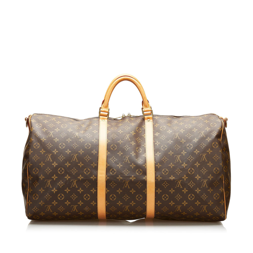 Louis Vuitton Monogram Keepall Bandouliere 60 (SHG-36022)