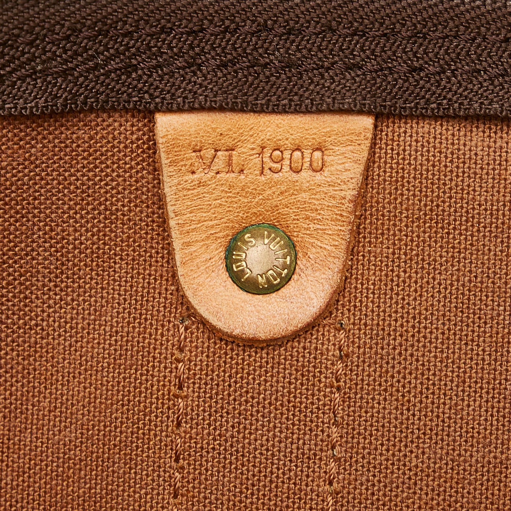 Louis Vuitton Monogram Keepall Bandouliere 60 (SHG-36340)