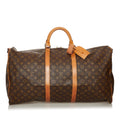 Louis Vuitton Monogram Keepall Bandouliere 60 (SHG-36340)