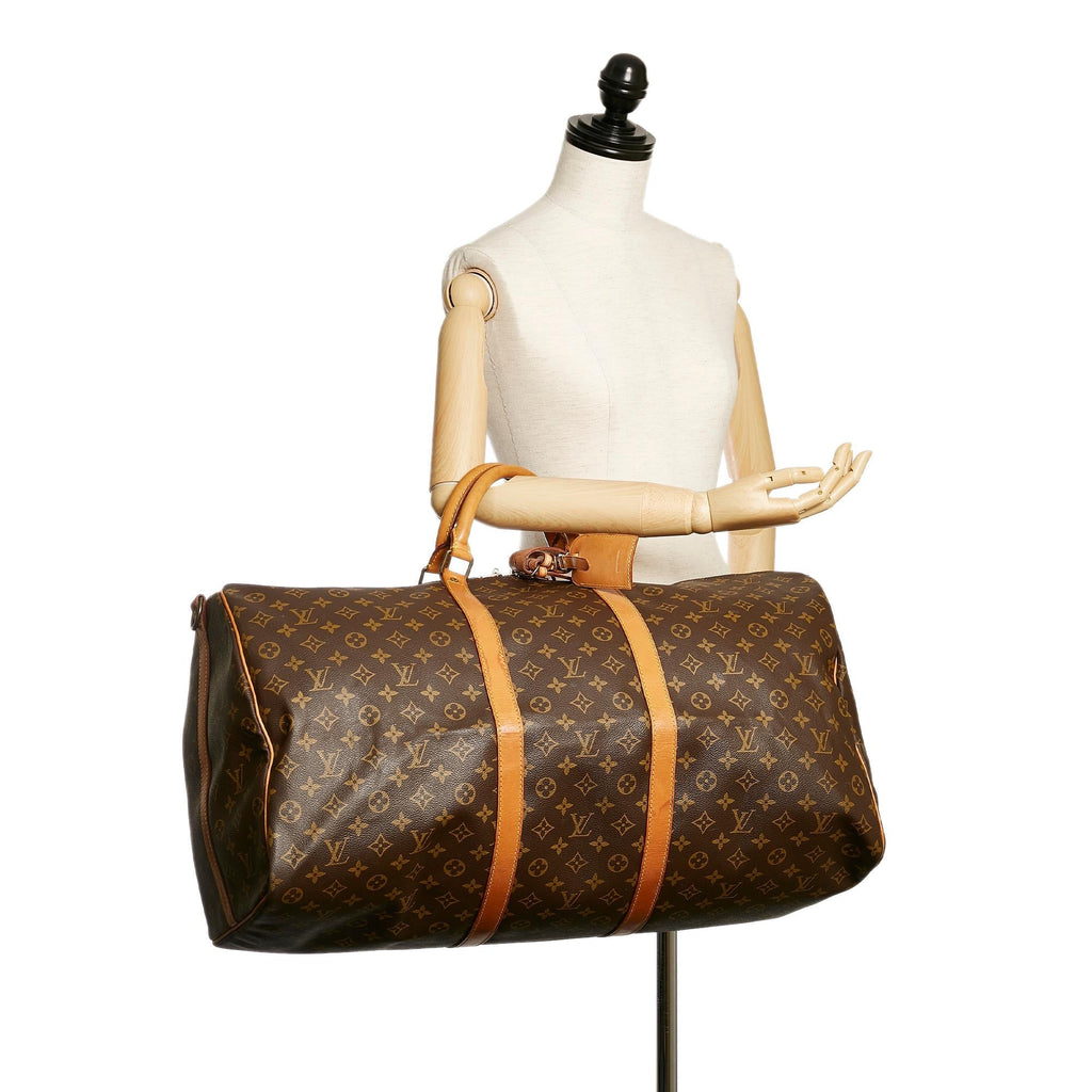 Louis Vuitton Monogram Keepall Bandouliere 60 (SHG-36340)
