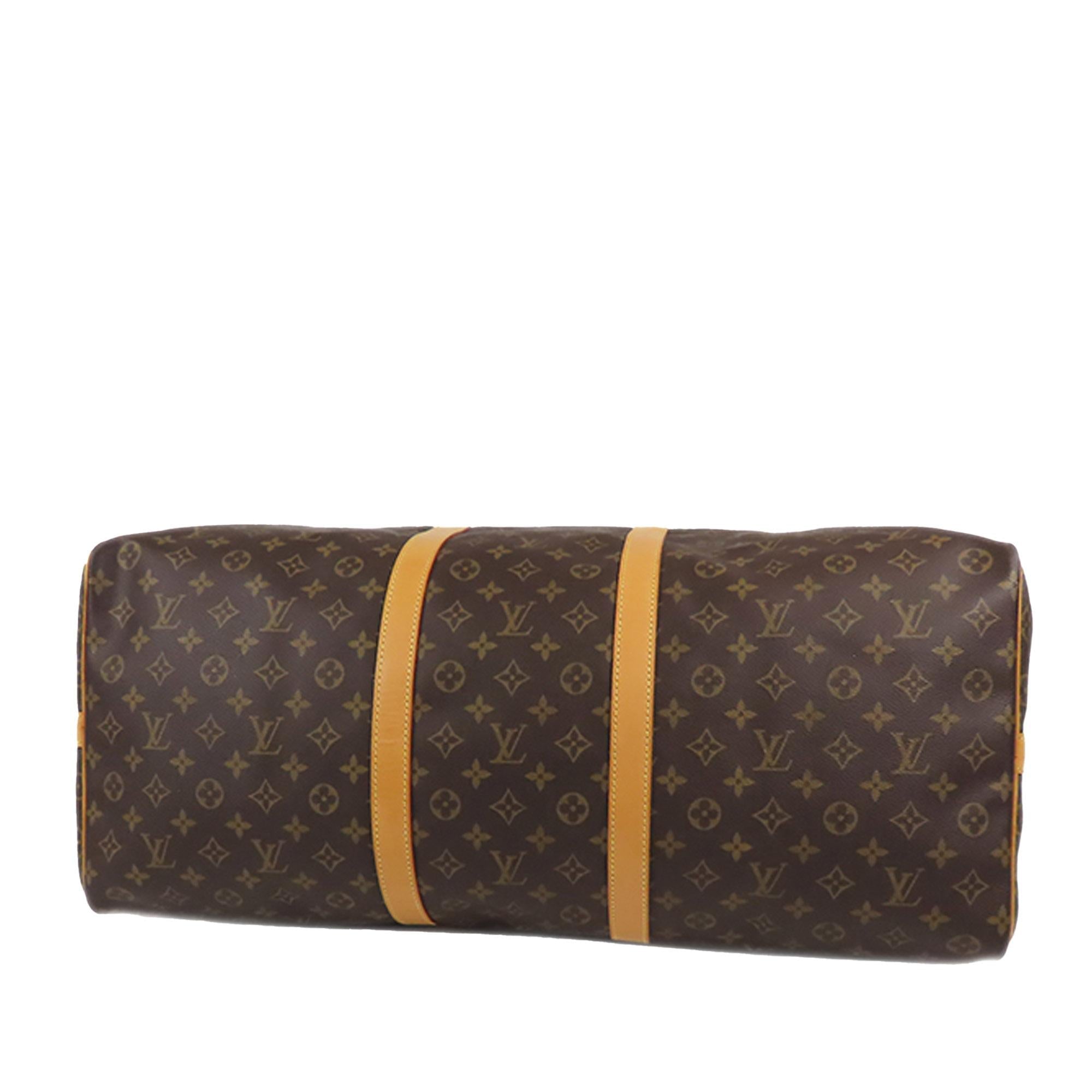 Louis Vuitton Monogram Keepall Bandouliere 60 (SHG-36732)