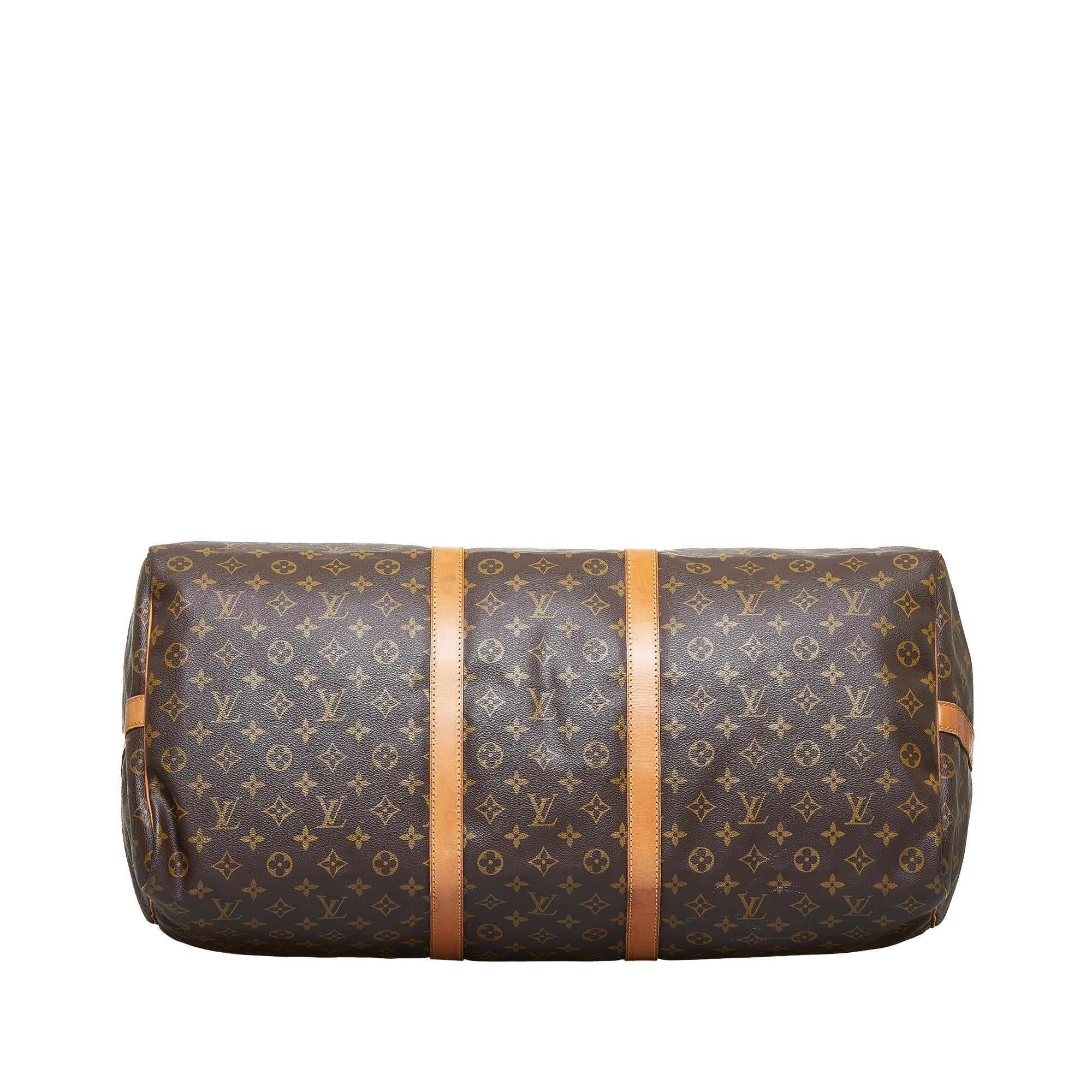Louis Vuitton Monogram Keepall Bandouliere 60 (SHG-ApwVcB)