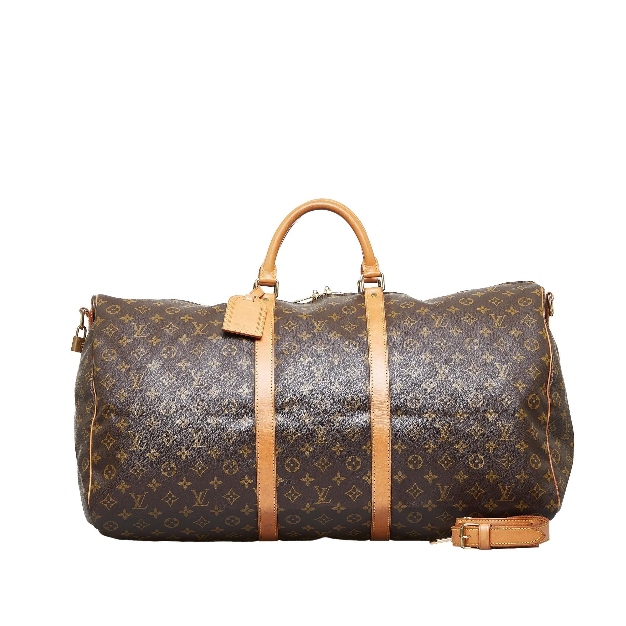 Louis Vuitton Monogram Keepall Bandouliere 60 (SHG-ApwVcB)