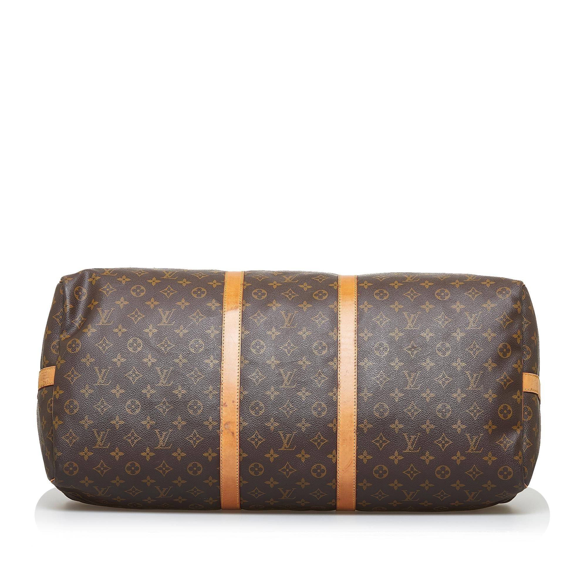 Louis Vuitton Monogram Keepall Bandouliere 60 (SHG-21A3sw)