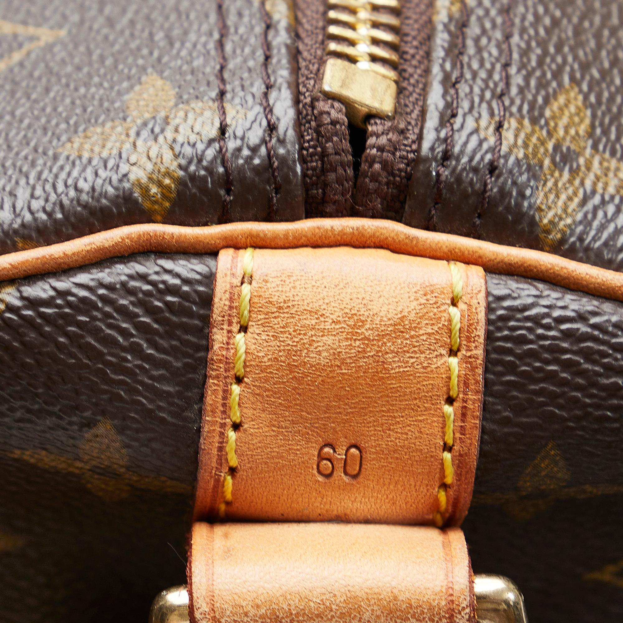 Louis Vuitton Monogram Keepall Bandouliere 60 (SHG-21A3sw)