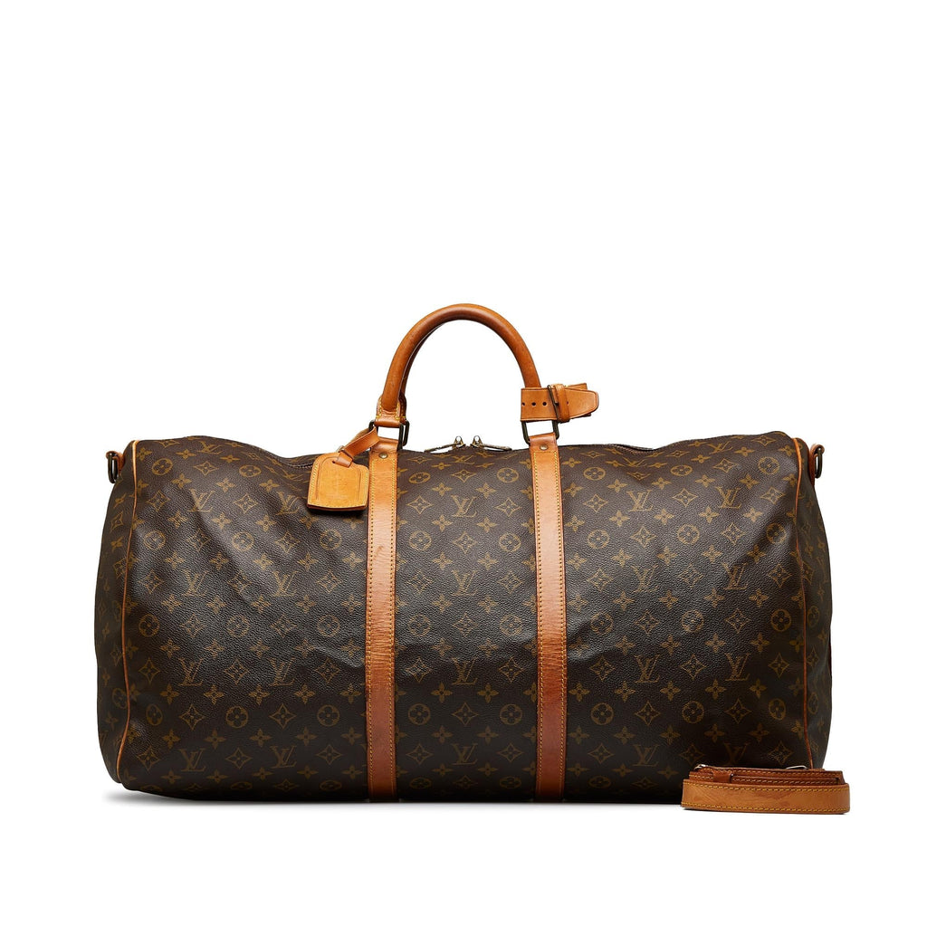 Louis Vuitton Monogram Keepall Bandouliere 60 (SHG-5VA39a)