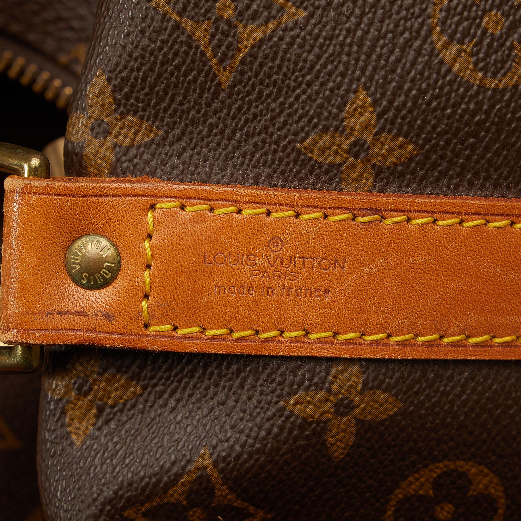 Louis Vuitton Monogram Keepall Bandouliere 60 (SHG-PBLMRM)