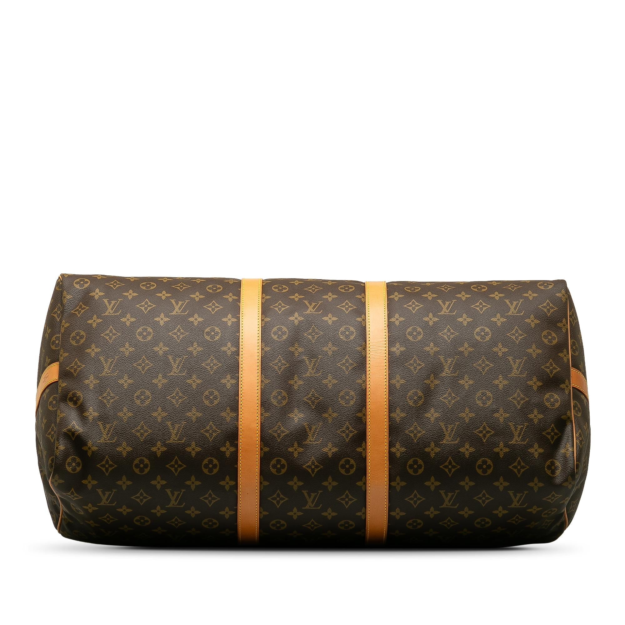 Louis Vuitton Monogram Keepall Bandouliere 60 (SHG-mdiHXI)