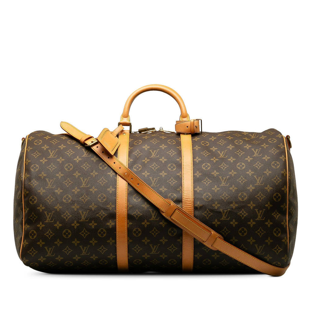Louis Vuitton Monogram Keepall Bandouliere 60 (SHG-mdiHXI)