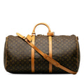 Louis Vuitton Monogram Keepall Bandouliere 60 (SHG-mdiHXI)