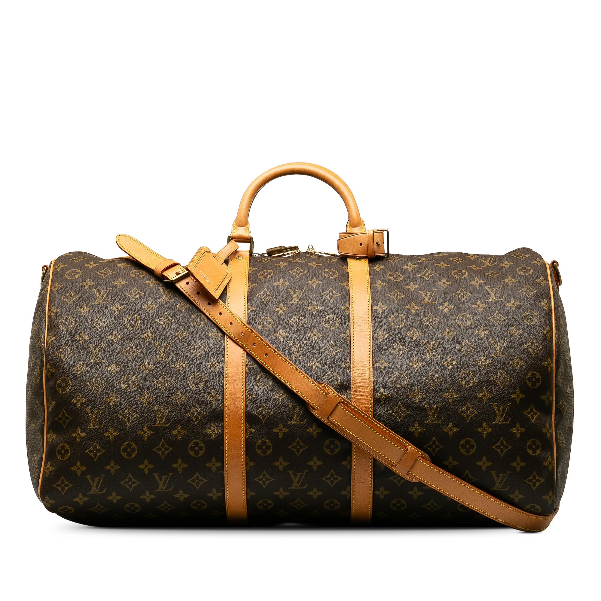 Louis Vuitton Monogram Keepall Bandouliere 60 (SHG-mdiHXI)
