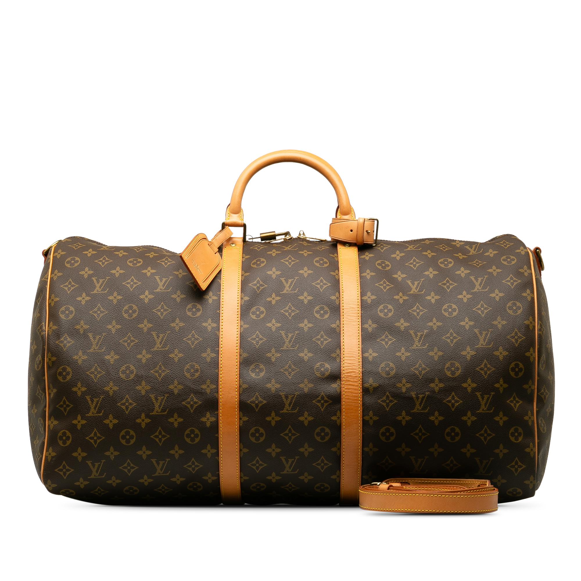 Louis Vuitton Monogram Keepall Bandouliere 60 (SHG-mdiHXI)