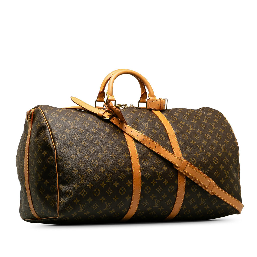 Louis Vuitton Monogram Keepall Bandouliere 60 (SHG-mdiHXI)