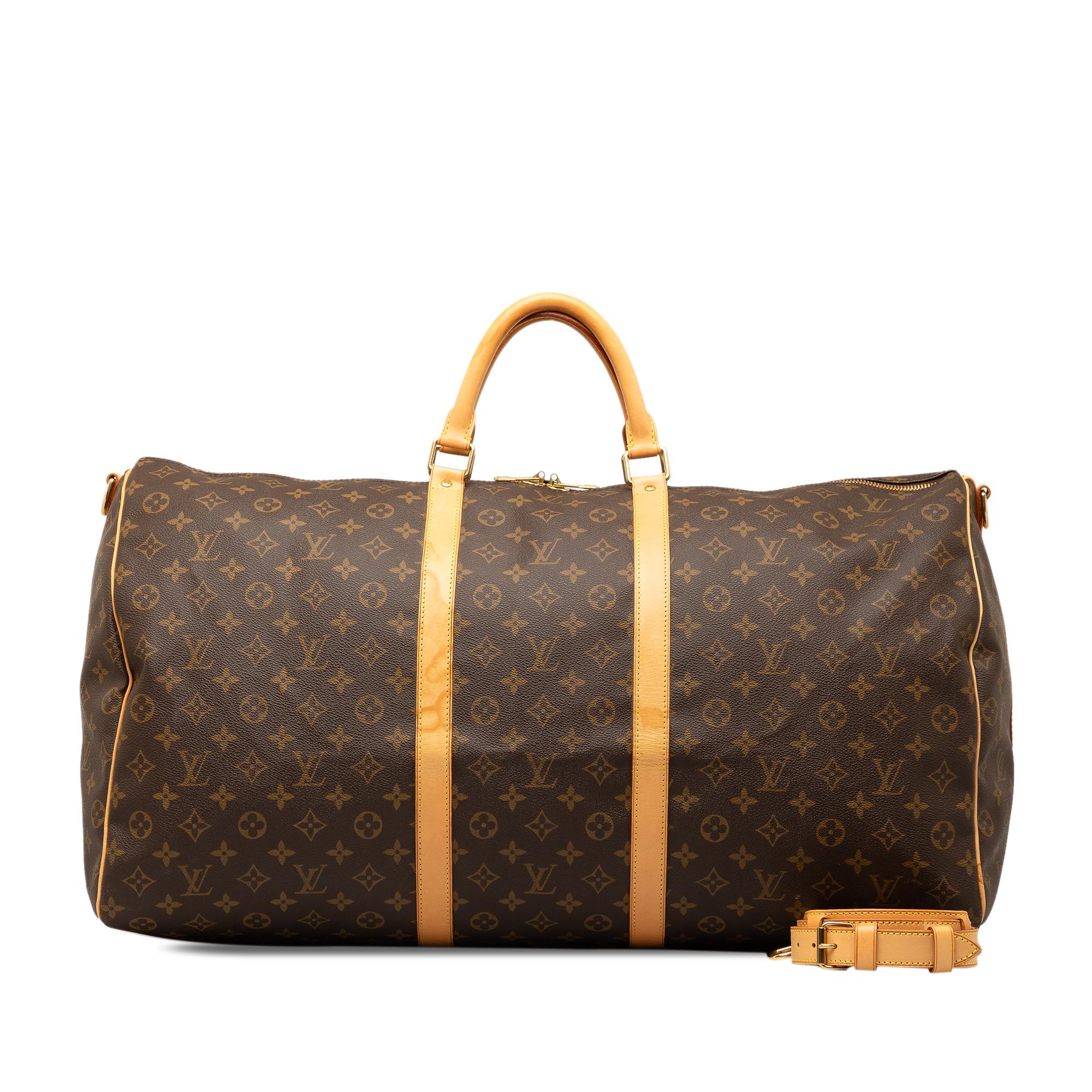 Louis Vuitton Monogram Keepall Bandouliere 60 (SHG-rfAzb4)