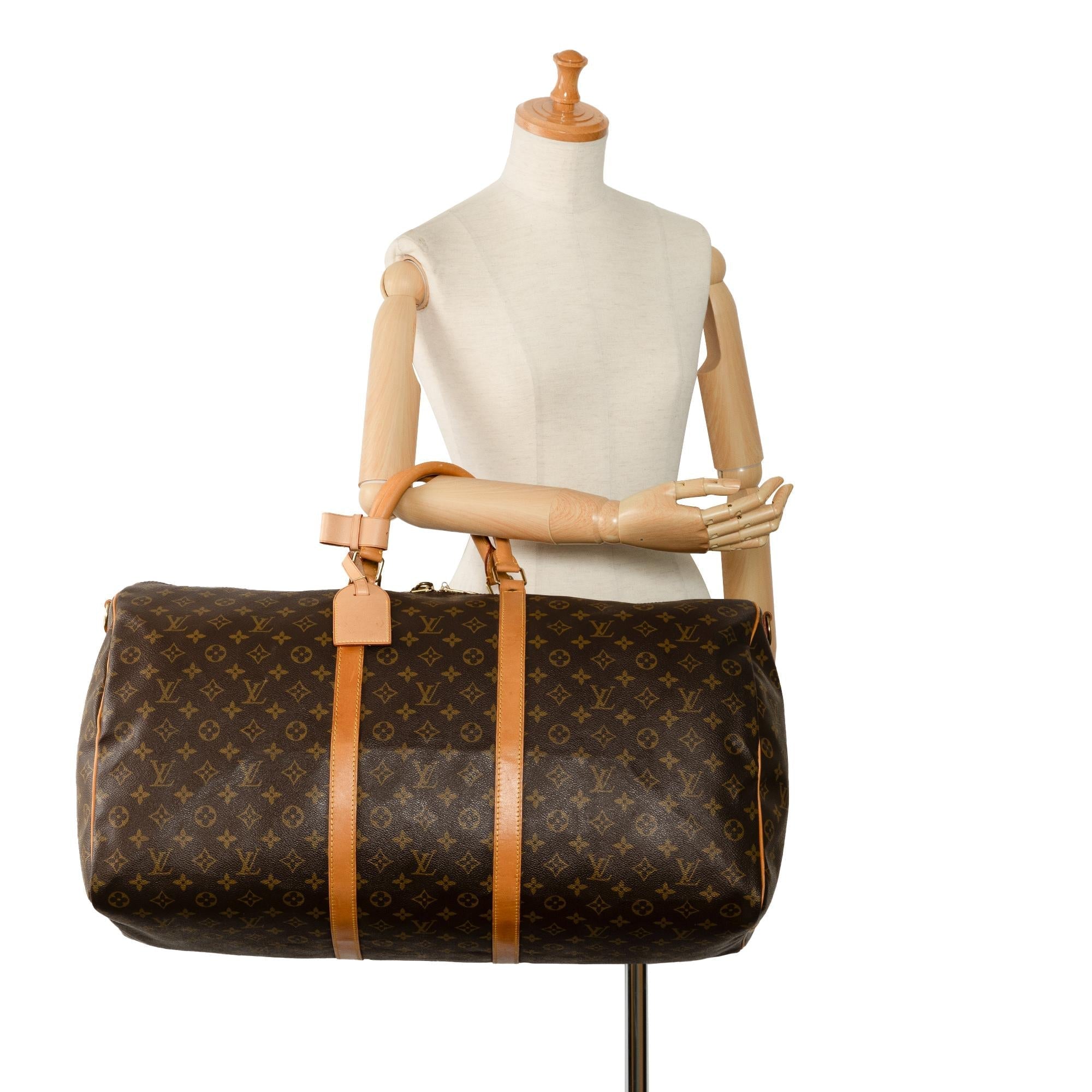 Louis Vuitton Monogram Keepall Bandouliere 60 (SHG-QqsMkA)