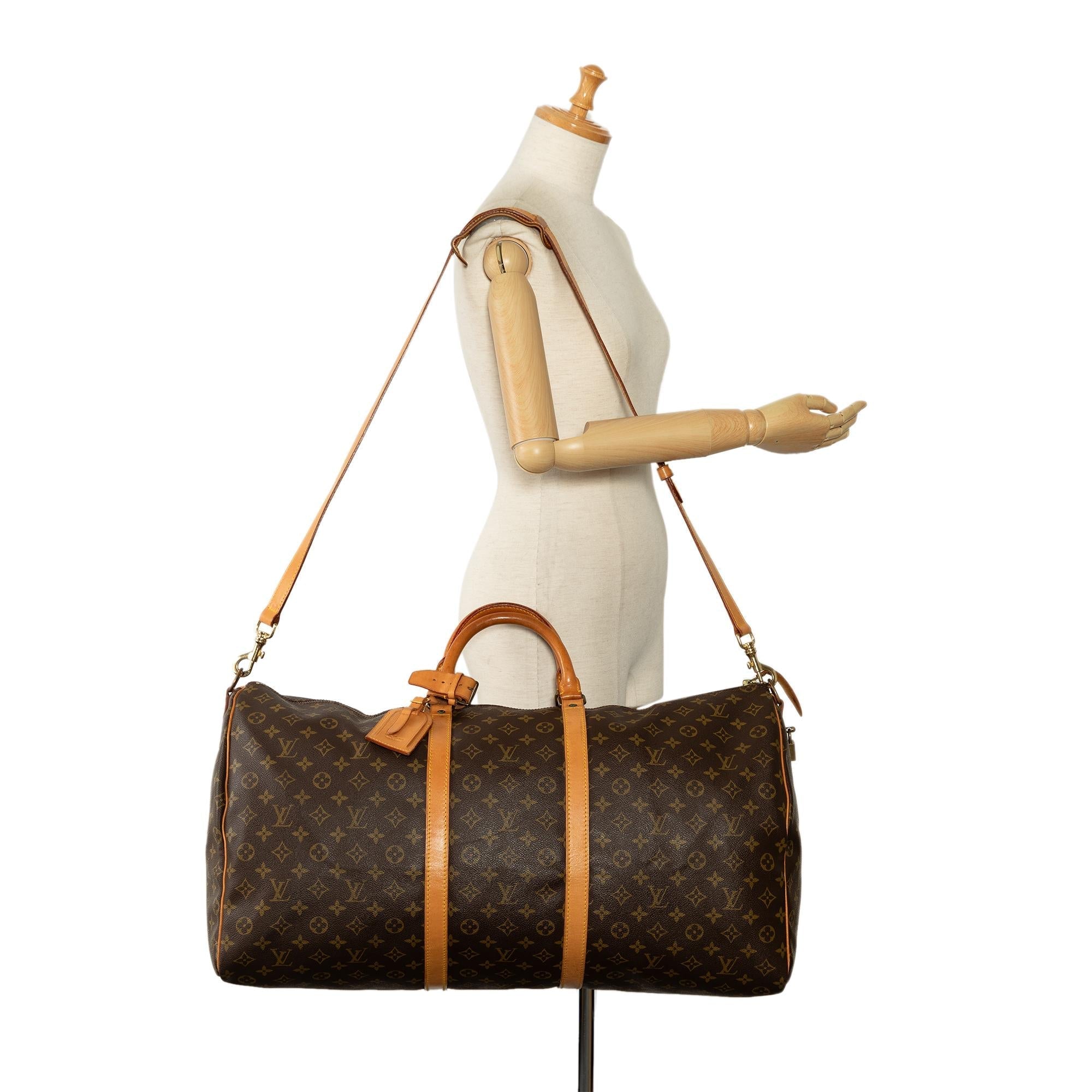 Louis Vuitton Monogram Keepall Bandouliere 60 (SHG-FmPhqQ)